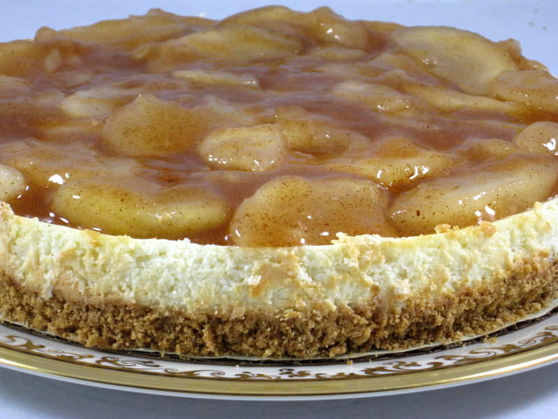 Apple Pie Topped Cheesecake Recipe with Weight Watchers Points