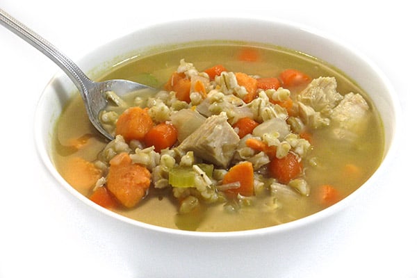 Amazingly Delicious Turkey Barley and Sweet Potato Soup