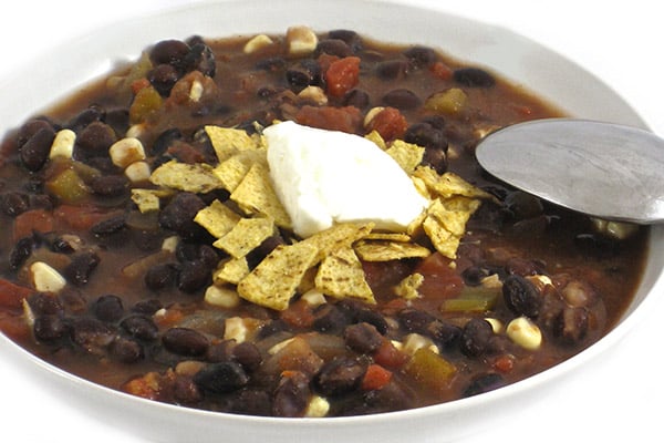 Super Fiber Rich Black Bean Soup