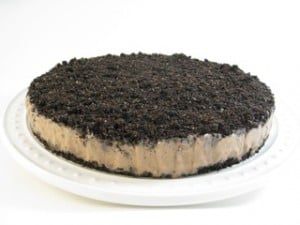 Skinny Frozen Mocha Cream Pie - No Baking Needed! Recipe with Weight Watchers Points
