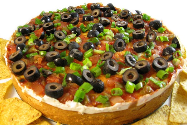 A Skinny and Very Decadent South of the Border Cheesecake Dip