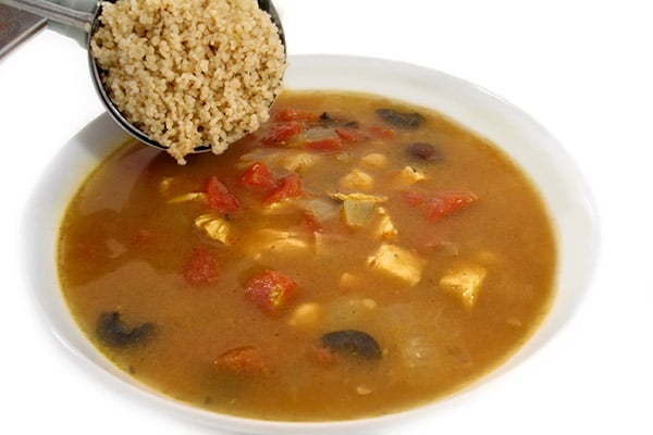 Exotic Moroccan Chicken Soup with Couscous