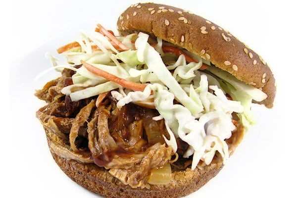 pork-sandwich | Skinny Kitchen Skinny and Tender Pulled Pork Sandwiches