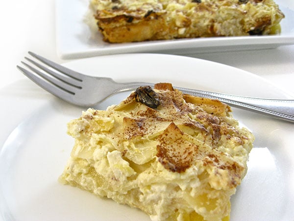 Super Yummy, Low Fat Noodle Pudding Casserole