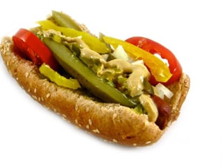 Chicago-Style Hot Dog Made Skinny
