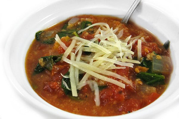 Dreamy Tomato Soup Florentine