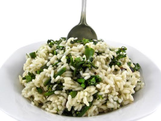 Skinny and Dreamy, Vegetarian Broccolini Risotto