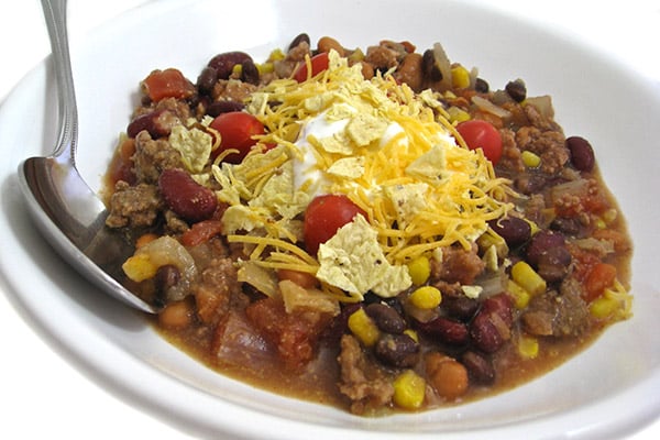 Skinny Crock Pot Taco Stew (or stove top)