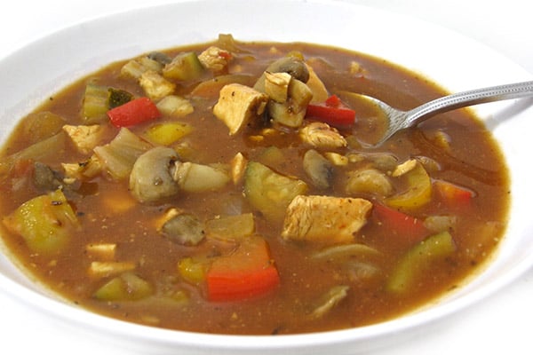 Skinny Chicken Cacciatore Soup