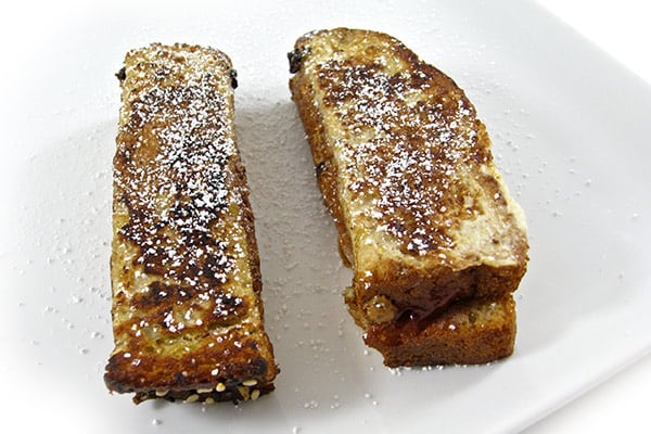 Skinny PB & J French Toast Sticks