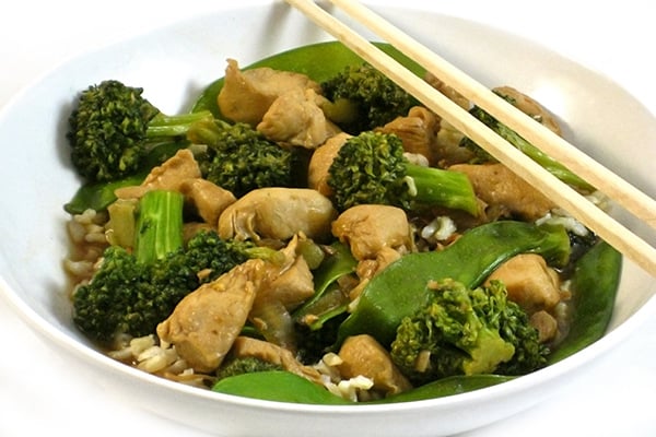 Bourbon Chicken and Vegetable Stir-Fry