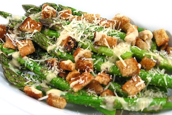 Caesar Asparagus, Low Calorie, Big on Deliciousness