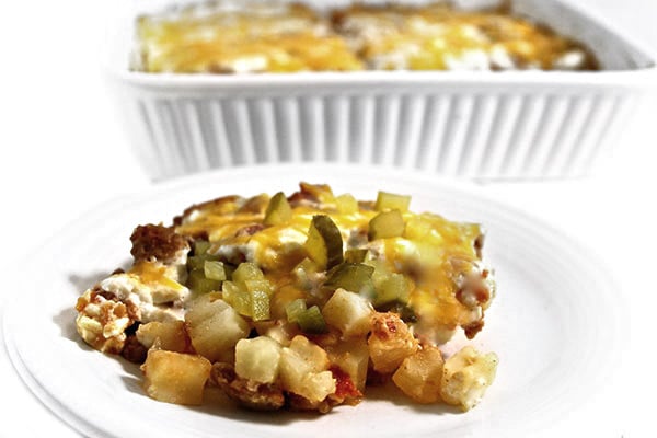 cheeseburger_casarole photojpg | Skinny Kitchen Low Calorie Cheeseburger and Potato Casserole