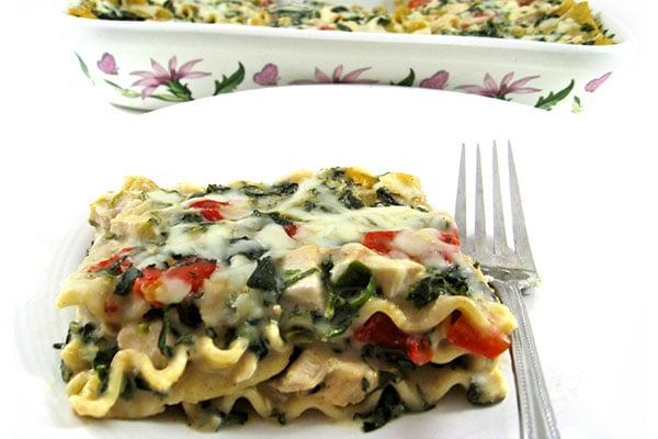 Beyond Decadent, Skinny Lasagna Alfredo
