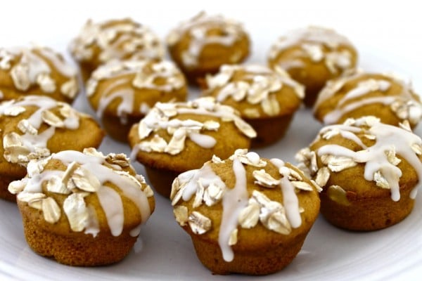Skinny Pumpkin Coffee Cake Mini Muffins