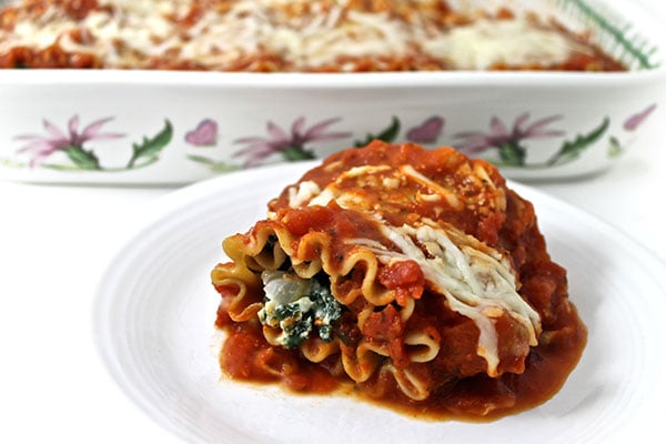 Skinny Lasagna Roll-Ups
