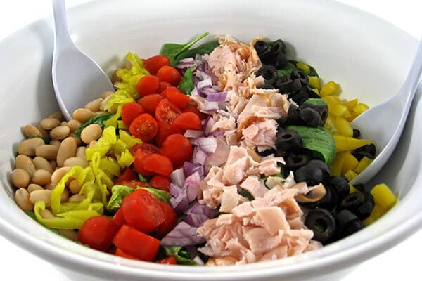 Mediterranean Salad, Skinny and Delicious