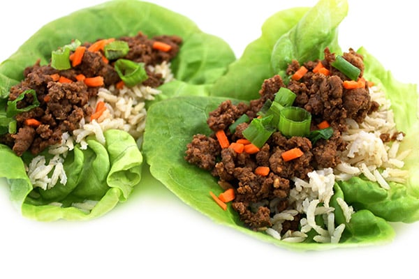 Skinny Korean Beef Lettuce Cups