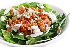 Buffalo Turkey Chili Salad