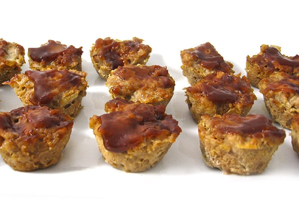 meatloaf-bites | Skinny Kitchen Skinny Meatloaf Muffins with Barbecue Sauce