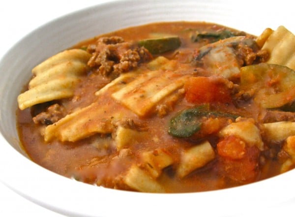 Skinny Lasagna Soup