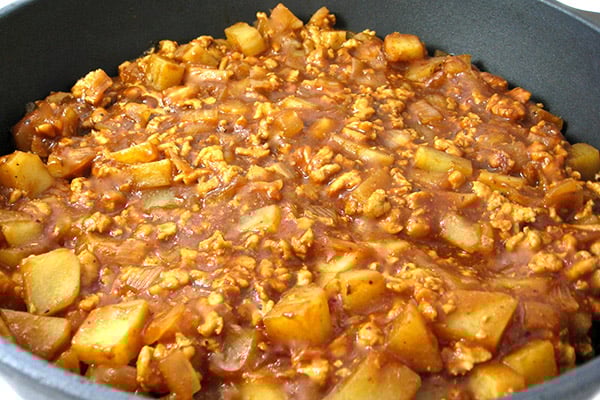 Low Fat, Barbecue Turkey Chili Potato Skillet