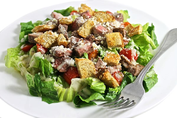Skinny Caesar Steak Salad