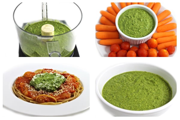 Amazing, Skinny Spinach Pesto (Gluten-free)