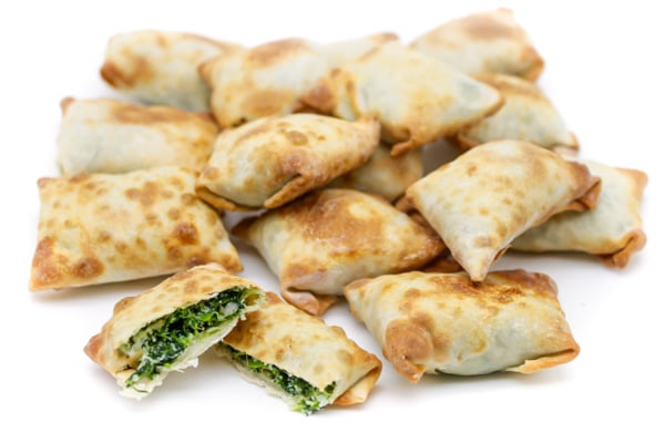 Low Calorie Spinach and Cheese Wontons (Air-Fryer or Baked)