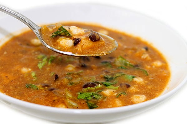 Skinny Chicken Mexican Stew (Pozole)