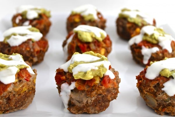 ﻿Skinny Mexican-Style Meatloaf Cupcakes