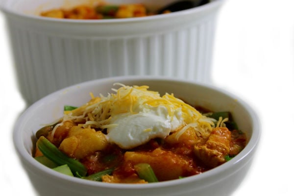 Chicken Enchilada and Potato Bowl photo | Skinny Kitchen Chicken Enchilada and Potato Bowl (Instant Pot or Cooktop)