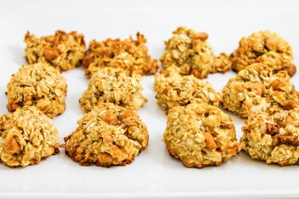 Oatmeal Coconut Dreams with White Chocolate and Butterscotch Chips (Gluten Free)