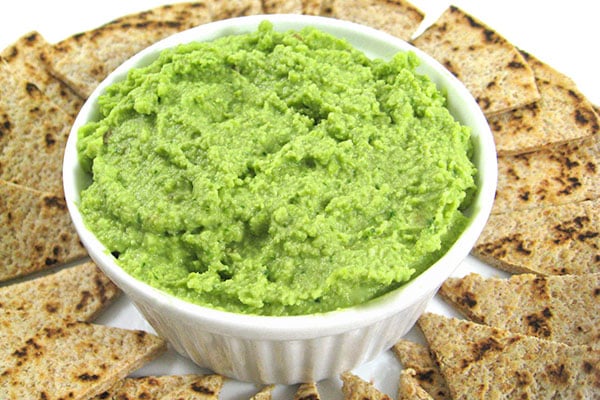 Fabulously Healthy, Edamame, Spinach and Garlic Hummus