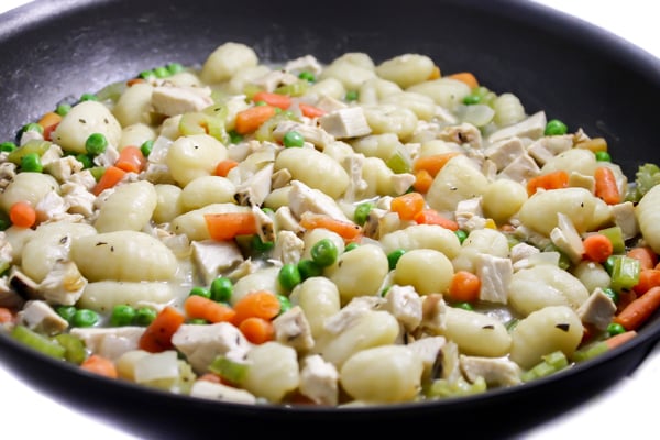 Chicken, Dumpling and Vegetable Skillet