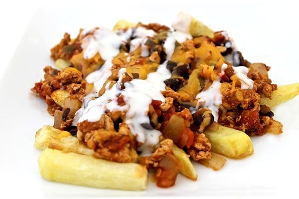 chili-cheese-fries-photo-2 | Skinny Kitchen Chili Cheese Fries Made Guilt-Free (Taco Style)