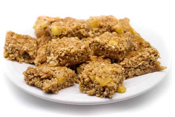Healthier Apple Oatmeal Rice Krispies Treats