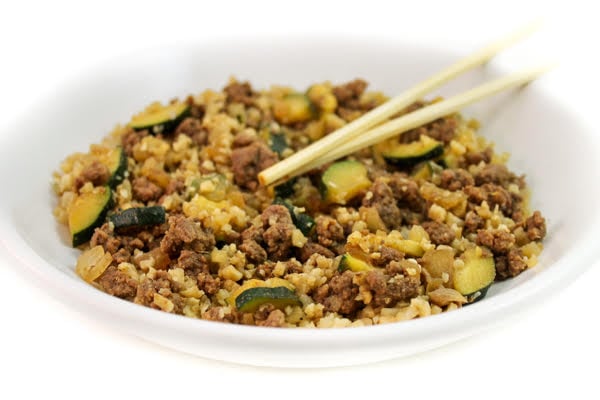 Korean-Beef-Cauliflower-rice-bowl-photo-1 | Skinny Kitchen Skinny Korean Beef and Cauliflower Rice Bowls