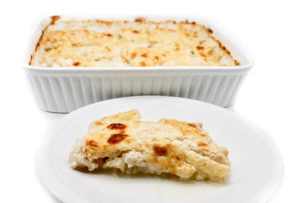 Low Calorie Cauliflower Gratin