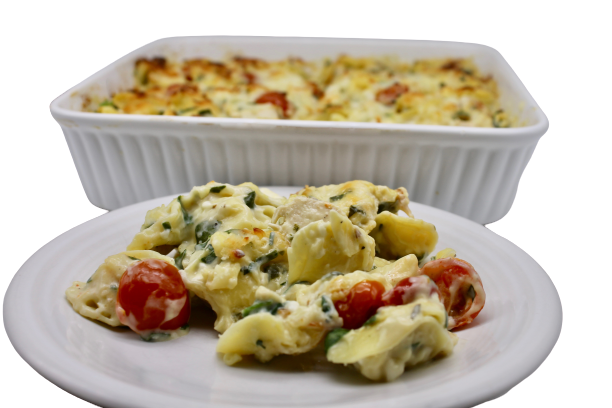 Olive Garden’s Baked Chicken Tortellini Alfredo, Skinnyfied!