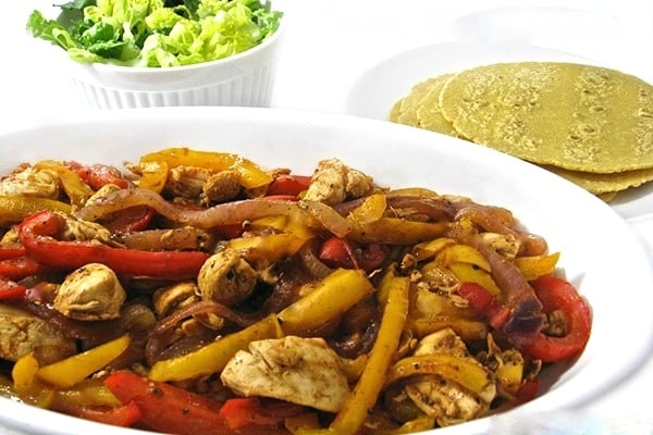 Skinny Chicken Fajitas in 30 Minutes