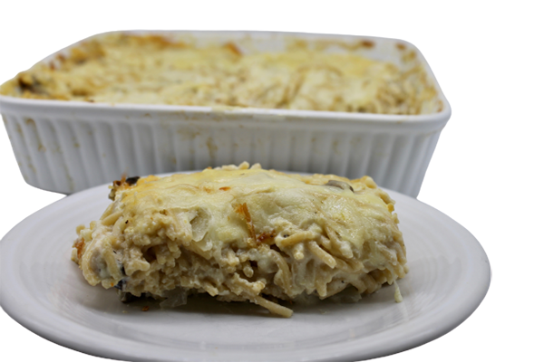 Skinny Chicken Tetrazzini Casserole