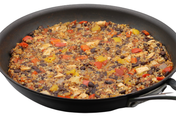 Skinny Mexican-Style Chicken and Quinoa Skillet