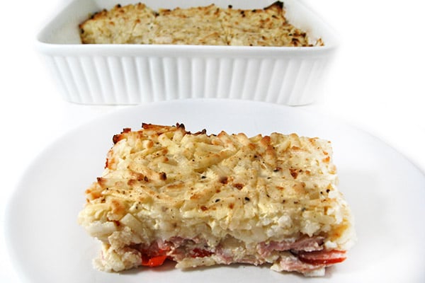 Skinny Denver Omelette and Hash Browns Casserole