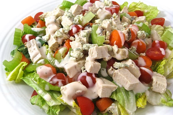Low Calorie, Buffalo Ranch Chicken Salad
