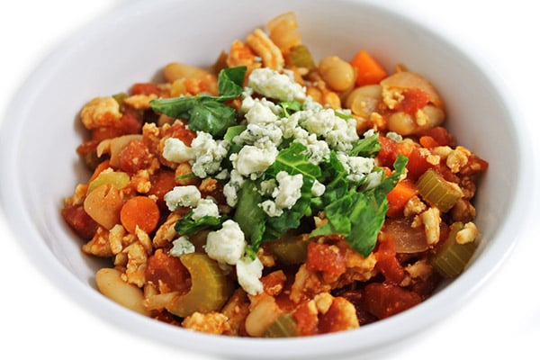 buffalo-turkey-chili-salad-photojpg | Skinny Kitchen Low Calorie, High Fiber Buffalo Turkey Chili