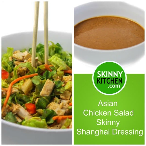 Asian Chicken Salad with Skinny Shanghai Dressing