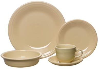 Fiesta 5-Piece Place Setting, Ivory