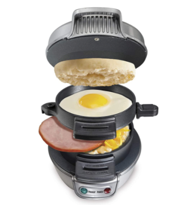 Hamilton Beach Breakfast Sandwich Maker, Silver (25475A)