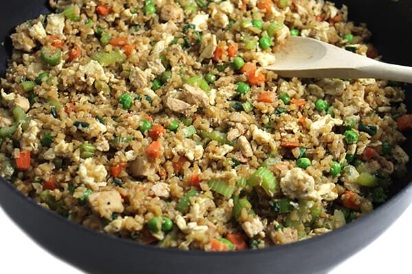 Amazing Skinny Chicken Fried Cauliflower Rice